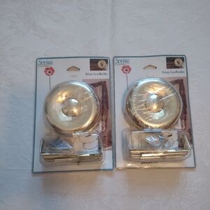 2 Gold Prima Scarfholder tieback holder or holdback drapes curtains